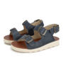 Young Soles Navy Leather Sandal-Tassel Children Shoes
