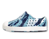 Native Jefferson Marbled Junior Fuji Blue/Shell White/Marble-Tassel Children Shoes