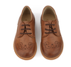 Young Soles Tan Burnished Leather Oxford-Tassel Children Shoes