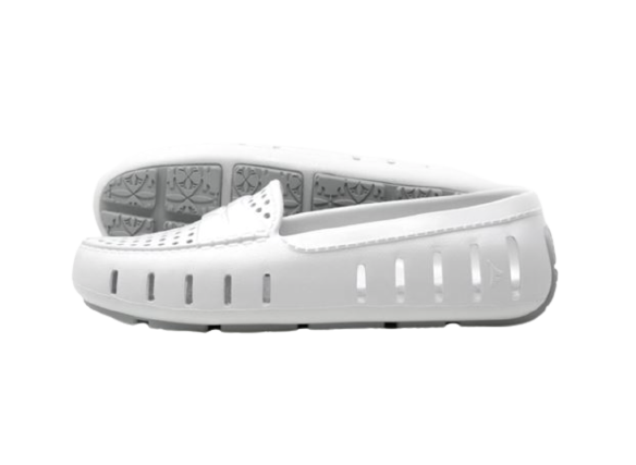 Floafers White Driver-Tassel Children Shoes