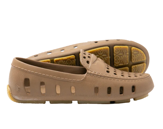 Floafers Brown Driver-Tassel Children Shoes