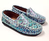 Atlanta Mocassin Turquoise Pebbled Loafer-Tassel Children Shoes