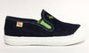 Avance Denim and Green Slip-on Sneaker-Tassel Children Shoes