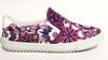 Avance Pink and Purple Flower Slip-on Sneaker-Tassel Children Shoes