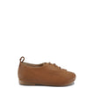 Manuela Honey Herringbone Derby-Tassel Children Shoes