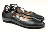 Beberlis Gray Patent Lace-up Ballet Slipper-Tassel Children Shoes