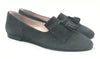 Beberlis Gray Suede Fringe Slip-on-Tassel Children Shoes