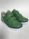 BluBlonc Green and White Velcro Sneaker-Tassel Children Shoes