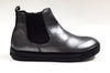 Blublonc Gunmetal and Burgundy Chelsea Boot-Tassel Children Shoes