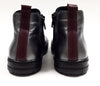 Blublonc Gunmetal and Burgundy Chelsea Boot-Tassel Children Shoes