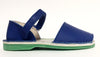 BluBlonc Royal Blue and Green Sandal-Tassel Children Shoes
