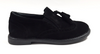 Blublonc Black Suede Tassel Slip-on-Tassel Children Shoes