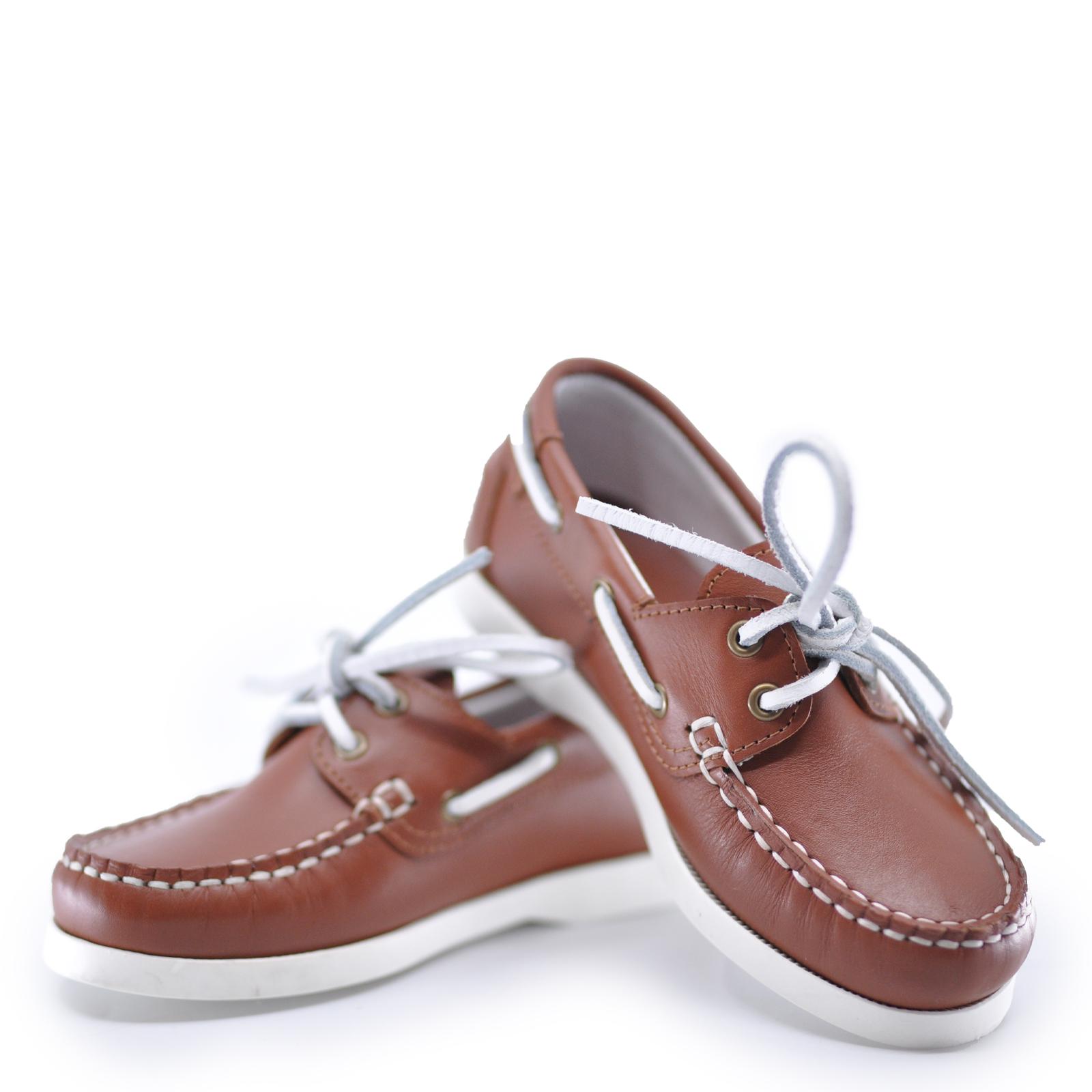 Atlanta Mocassin Brown Boat Shoe-Tassel Children Shoes
