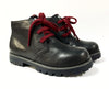 Campers Black Leather Boot with Red Lace-Tassel Children Shoes
