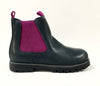 Campers Charcoal and Purple Chelsea Boot-Tassel Children Shoes