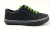 Campers Charcoal Sneaker with Green Elastic-Tassel Children Shoes