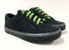 Campers Charcoal Sneaker with Green Elastic-Tassel Children Shoes