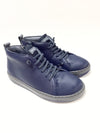 Campers Navy Leather Bootie-Tassel Children Shoes