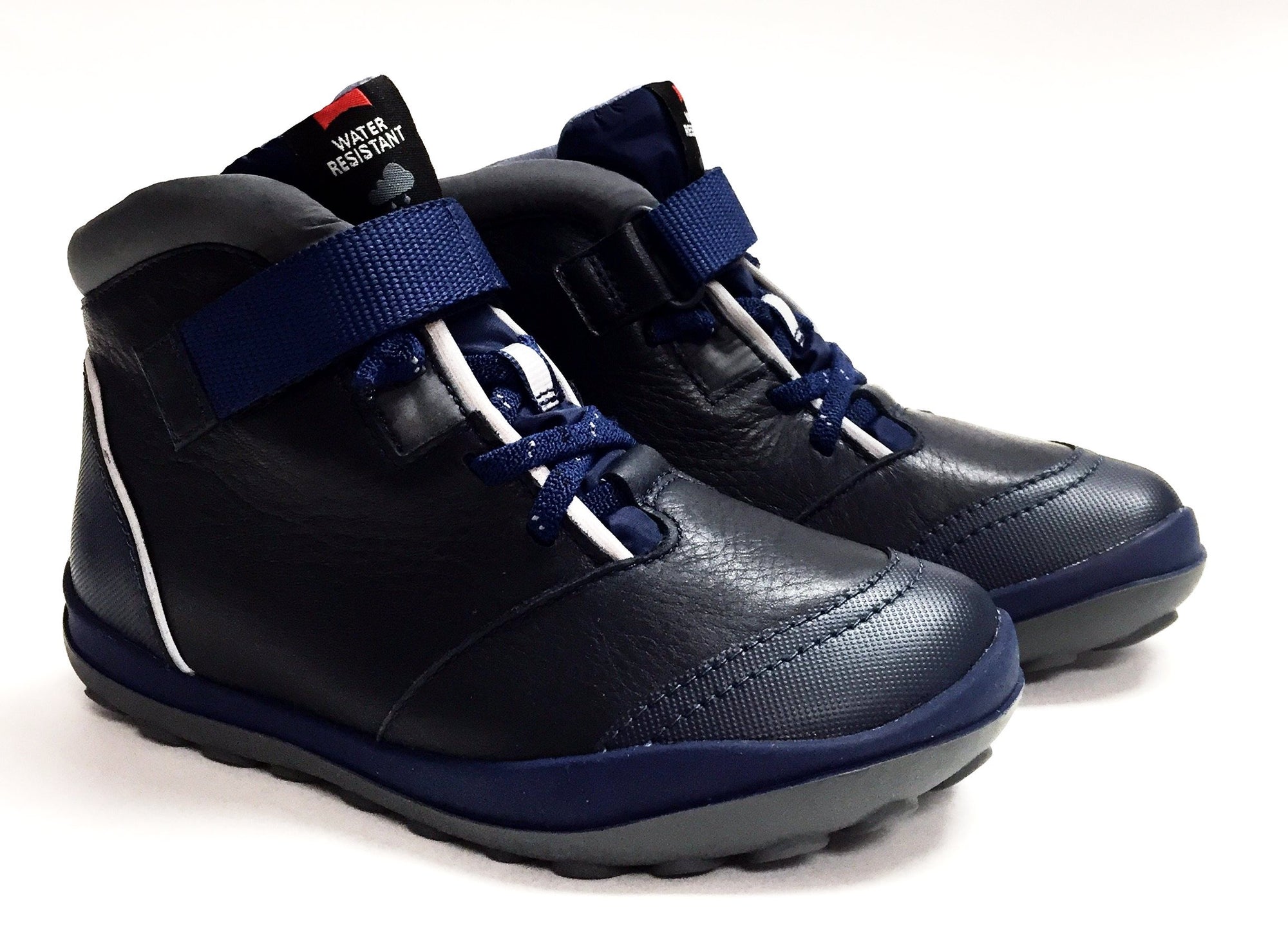 Campers Navy Waterproof Boot-Tassel Children Shoes