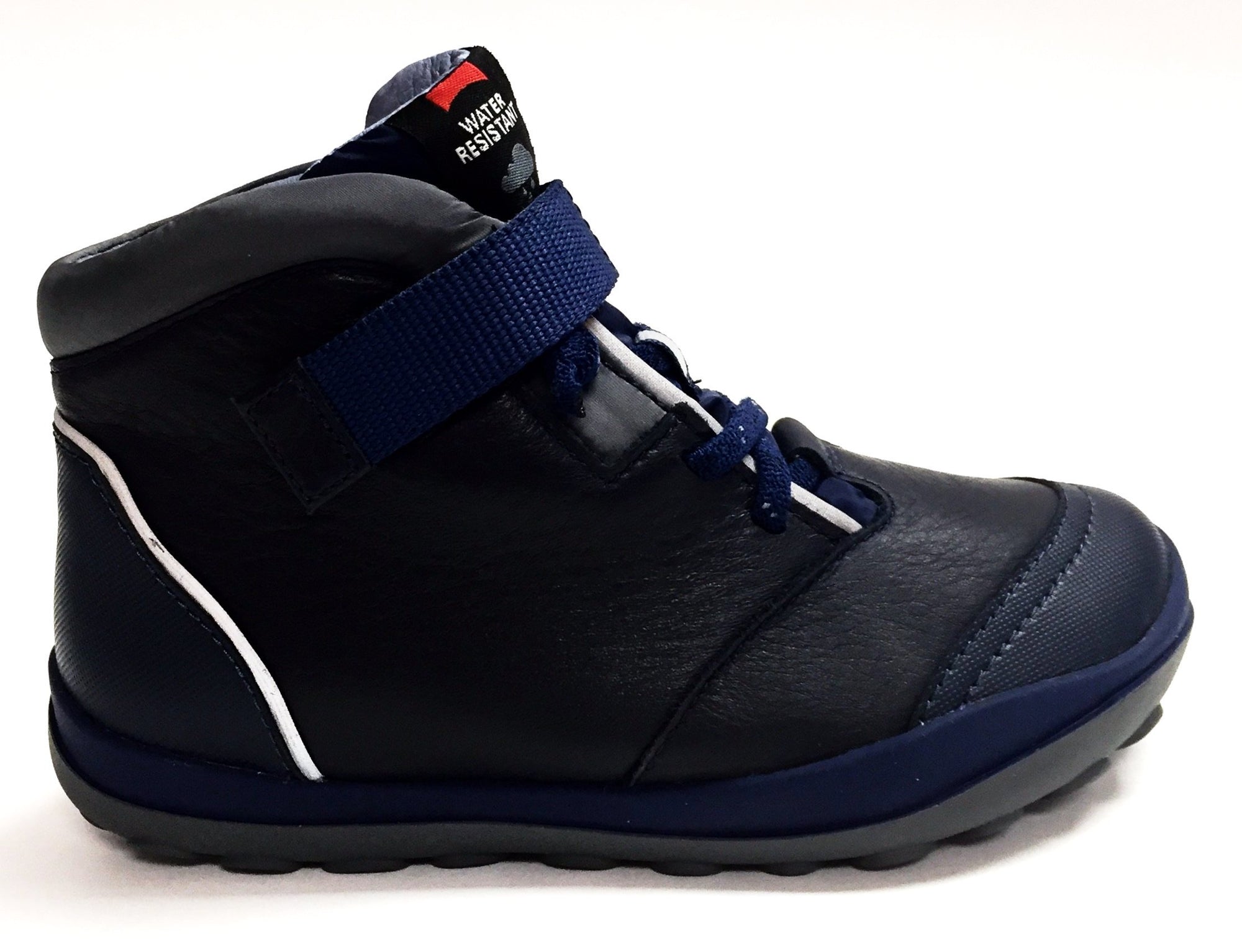 Campers Navy Waterproof Boot-Tassel Children Shoes