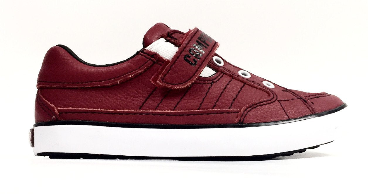 Campers Red and Black Velcro Sneaker-Tassel Children Shoes