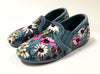 Cienta Washed Denim Velour Slipper-Tassel Children Shoes