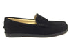 Clarys Black Suede Loafer-Tassel Children Shoes