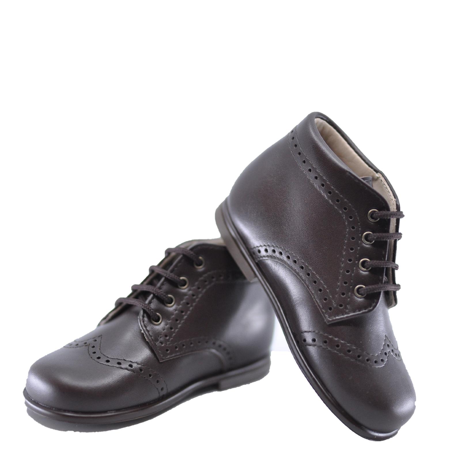 Beberlis Mocha Wingtip Baby Bootie-Tassel Children Shoes