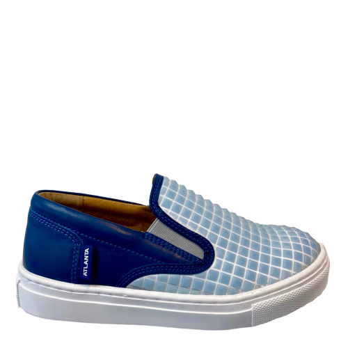 Atlanta Mocassin Blue Color Change Slip-On Sneaker-Tassel Children Shoes