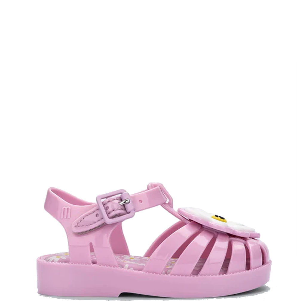 Mini Melissa Purple Daisy Jelly Gladiator Sandal-Tassel Children Shoes