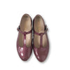 Beberlis Cranberry Patent T-Strap-Tassel Children Shoes