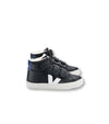 Veja Black Hightop Fur Lined Sneaker-Tassel Children Shoes