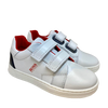 Hugo Boss White and Red Double Velcro Sneaker-Tassel Children Shoes