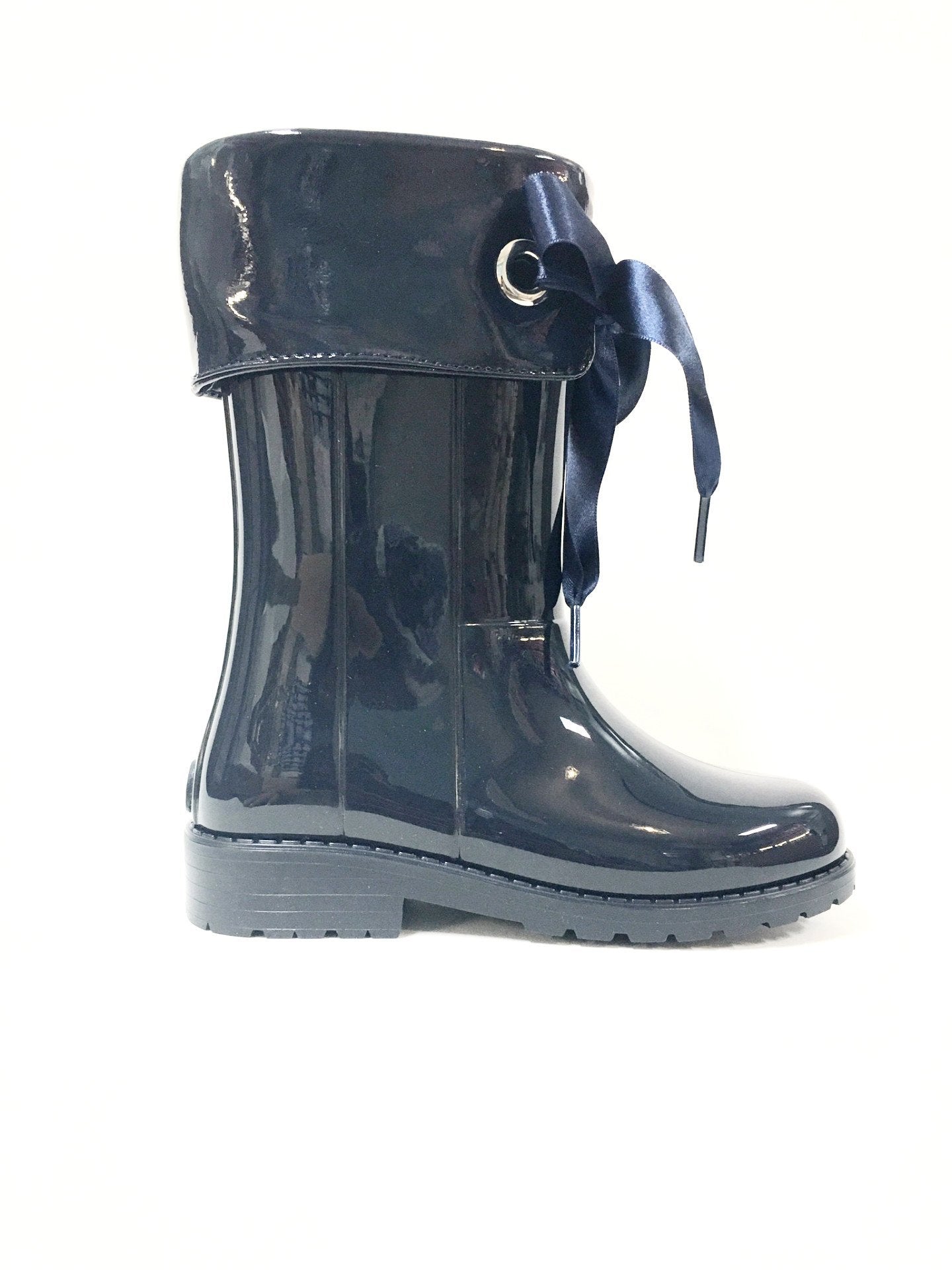 Igor Navy Girl Rain Boot-Tassel Children Shoes