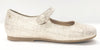 Manuela Nude and Gold Lined Mary Jane-Tassel Children Shoes