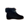 Pepe Black Velvet Fur Bootie-Tassel Children Shoes