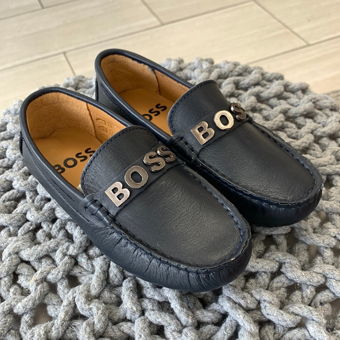 Hugo Boss Navy Loafer - Tassel Shoes