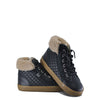 Old Soles Black Quilted Fur Hightop Sneaker-Tassel Children Shoes