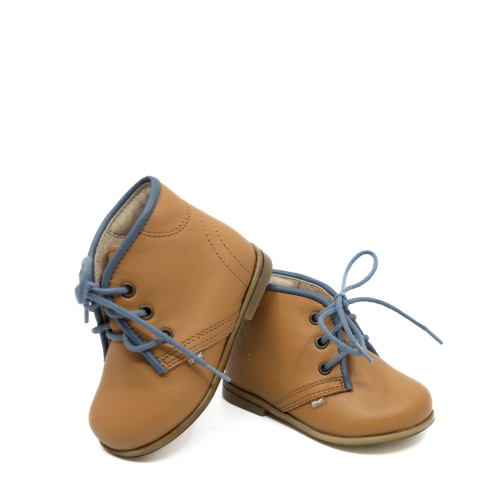Emel Tan and Denim Baby Bootie-Tassel Children Shoes