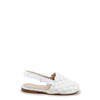Papanatas White Braided Slingback-Tassel Children Shoes