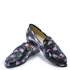 Blublonc Flower Printed Leather Loafer-Tassel Children Shoes