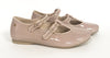 Manuela Nude Double Strap T-strap-Tassel Children Shoes