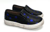 Pepe Black/Blue Star Slip-on Sneaker-Tassel Children Shoes