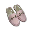 Papanatas Soft Pink Patent Elastic Mule-Tassel Children Shoes