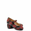 Manuela Black Scotland Plaid Mary Jane-Tassel Children Shoes