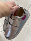 Old Soles Silver Velcro Sneaker-Tassel Children Shoes