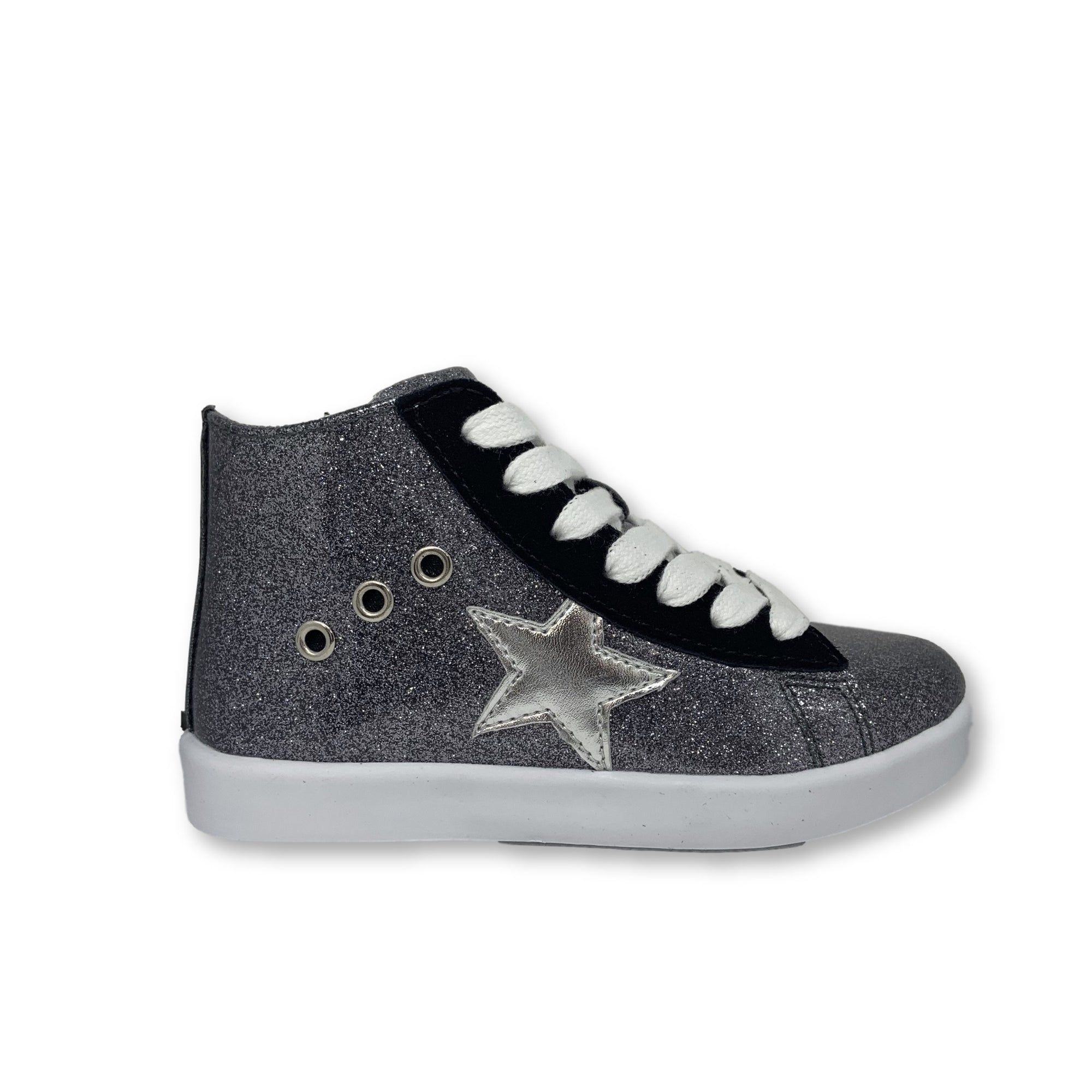 Hoo Glitter Star High Top Sneaker-Tassel Children Shoes