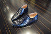 Hoo Navy High-shine Oxford-Tassel Children Shoes