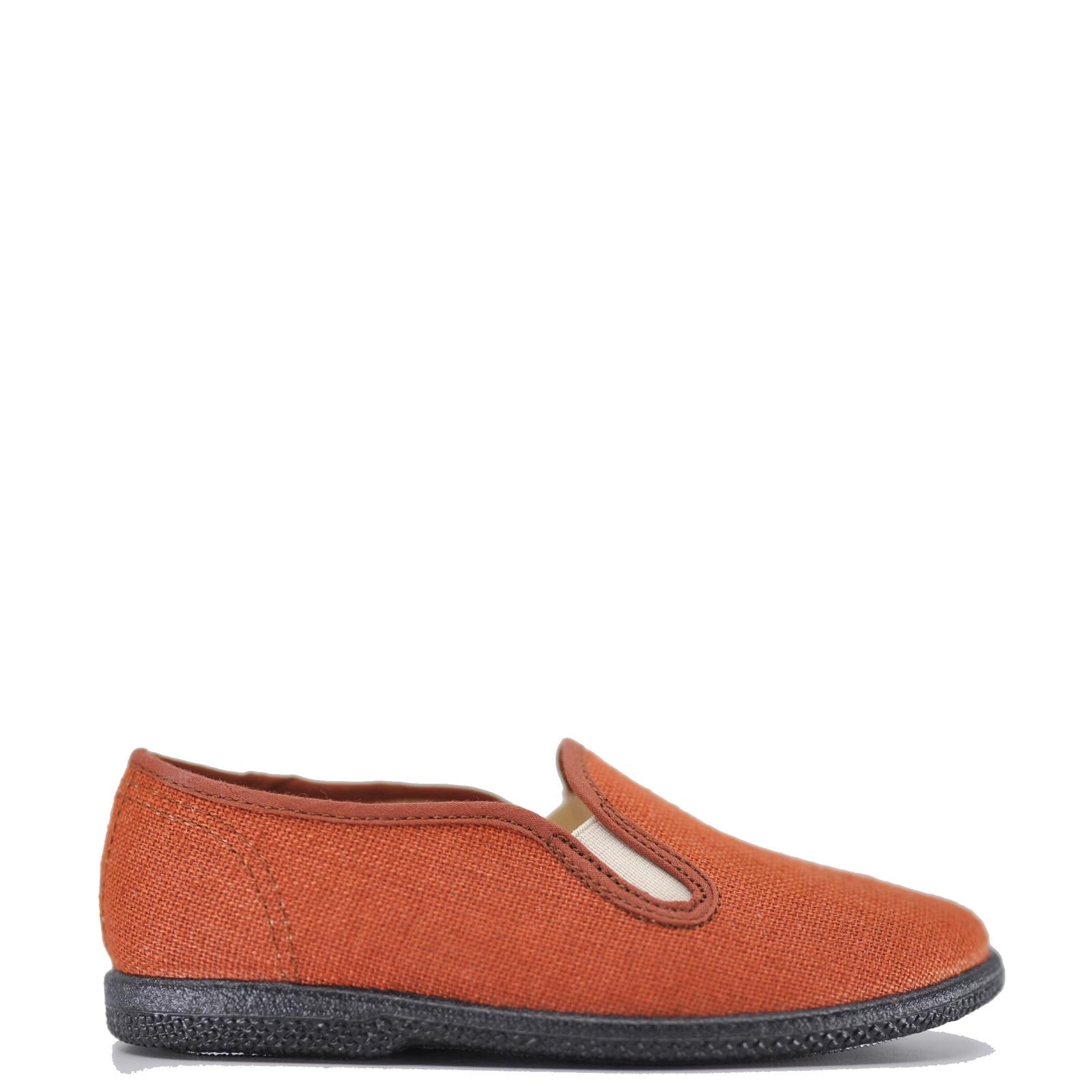 Pepe Rust Linen Slip On Shoe-Tassel Children Shoes