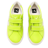 Veja Neon Yellow Velcro Sneaker-Tassel Children Shoes